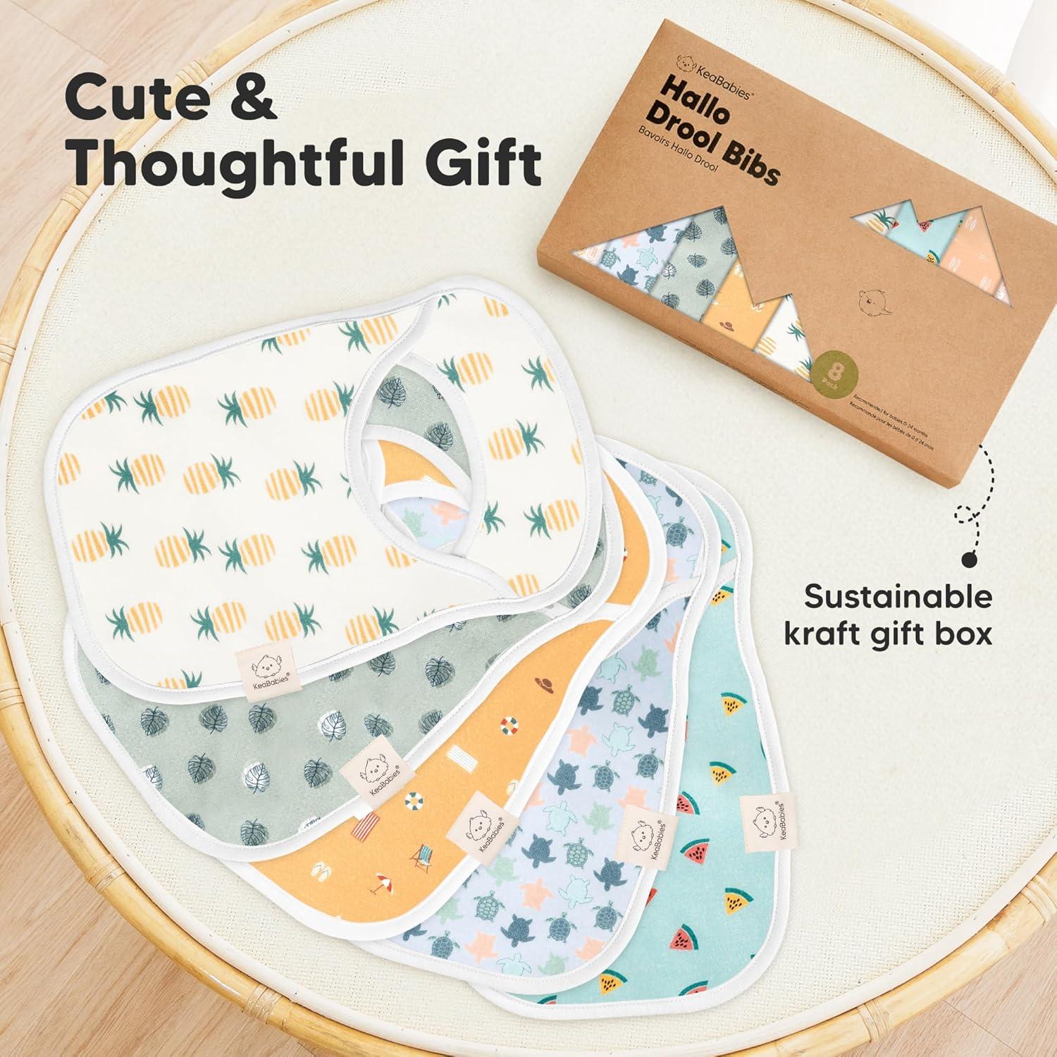 image8Pack Baby Bibs for Boys Girls  Pullover Bibs for Drooling Teething Baby Girl ampamp Boy Toddler Newborn Soft ampamp Absorbent Cute Colors Large Torso Coverage Keep Infant Clean ampamp Dry MauveMesozoic