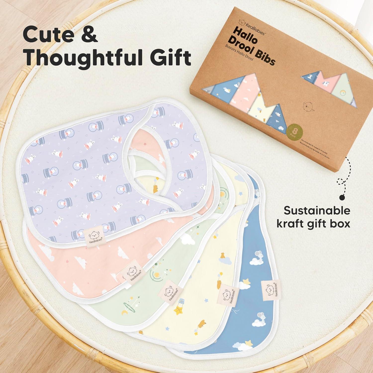 image8Pack Baby Bibs for Boys Girls  Pullover Bibs for Drooling Teething Baby Girl ampamp Boy Toddler Newborn Soft ampamp Absorbent Cute Colors Large Torso Coverage Keep Infant Clean ampamp Dry MauveDreamers