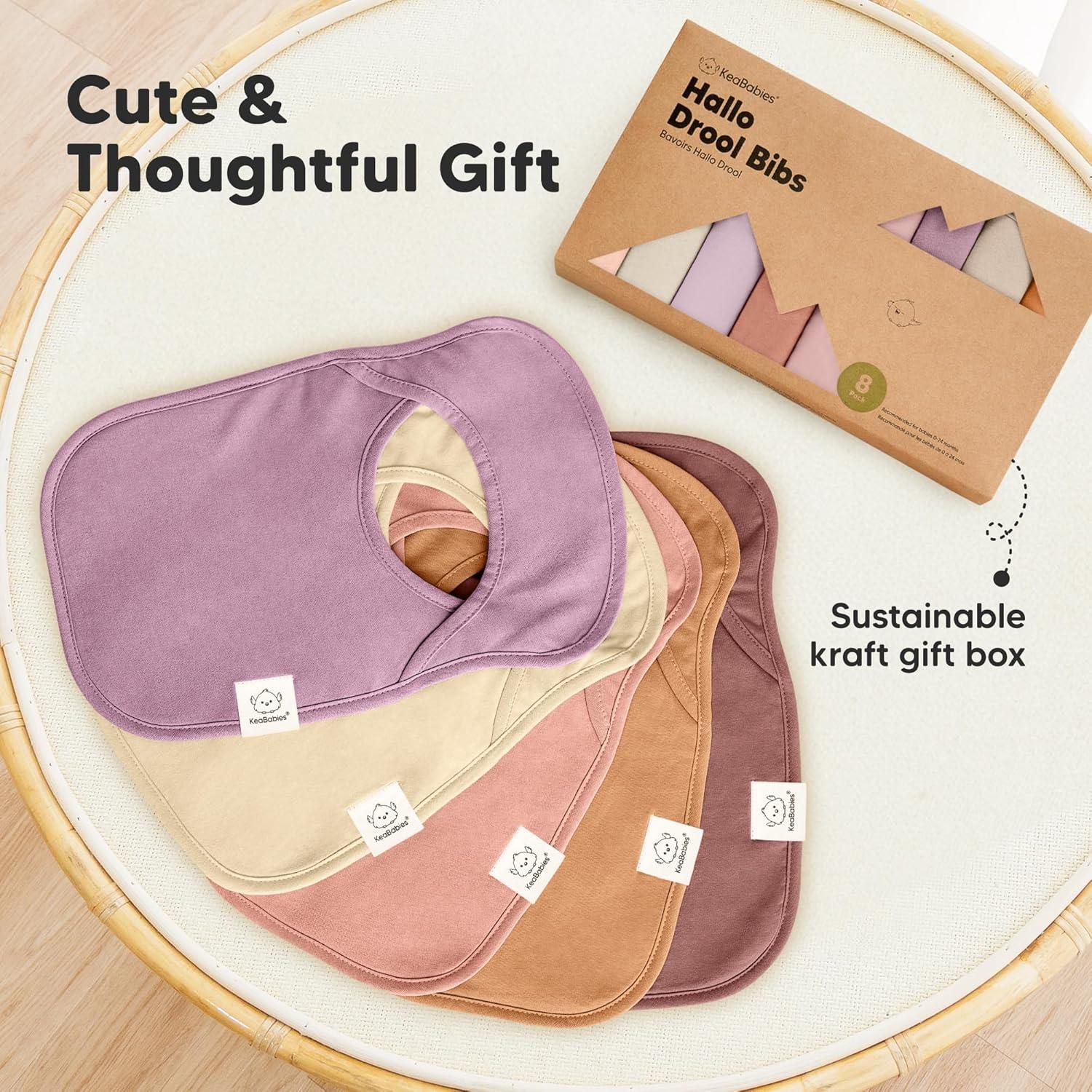 image8Pack Baby Bibs for Boys Girls  Pullover Bibs for Drooling Teething Baby Girl ampamp Boy Toddler Newborn Soft ampamp Absorbent Cute Colors Large Torso Coverage Keep Infant Clean ampamp Dry MauveMauve