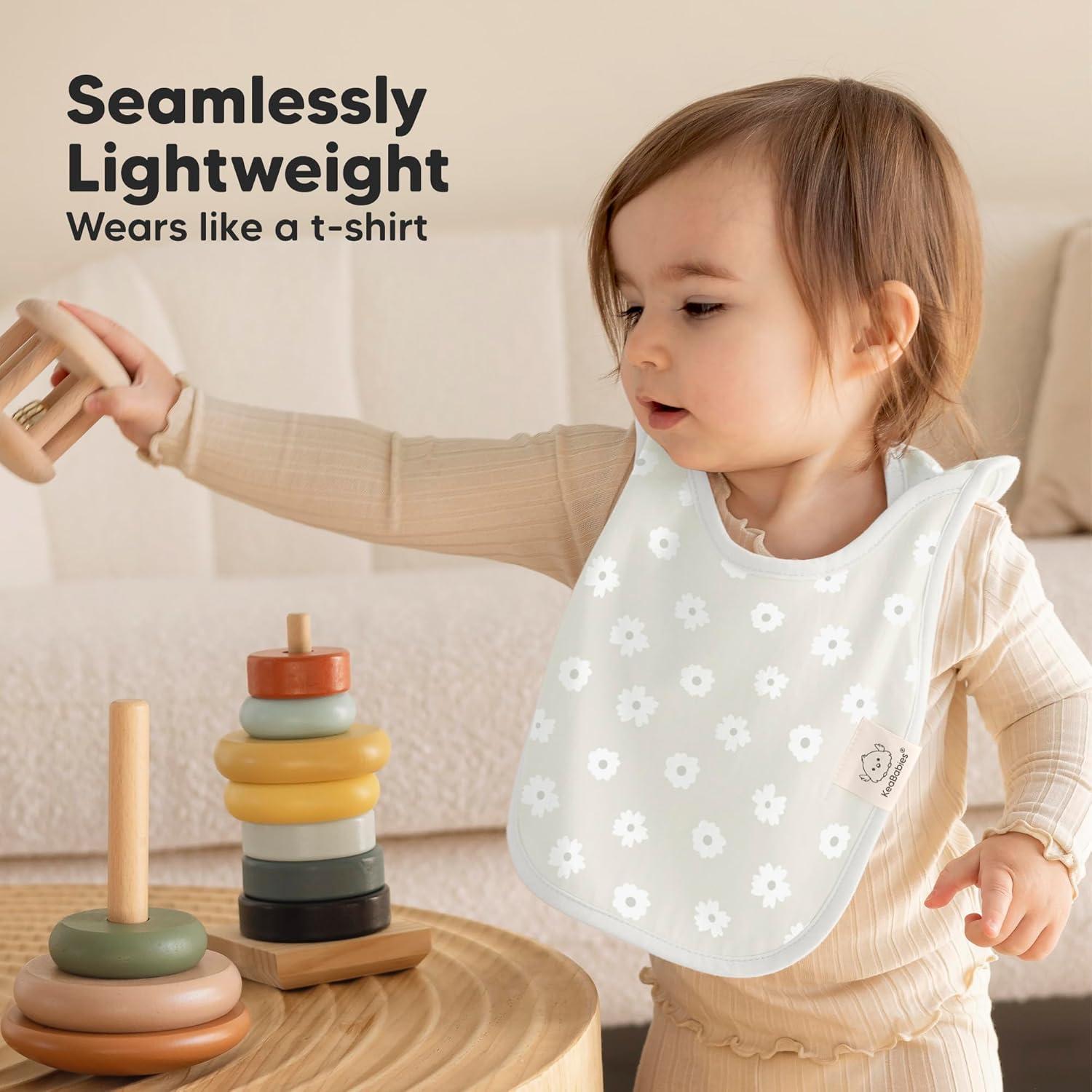 image8Pack Baby Bibs for Boys Girls  Pullover Bibs for Drooling Teething Baby Girl ampamp Boy Toddler Newborn Soft ampamp Absorbent Cute Colors Large Torso Coverage Keep Infant Clean ampamp Dry MauveFleur