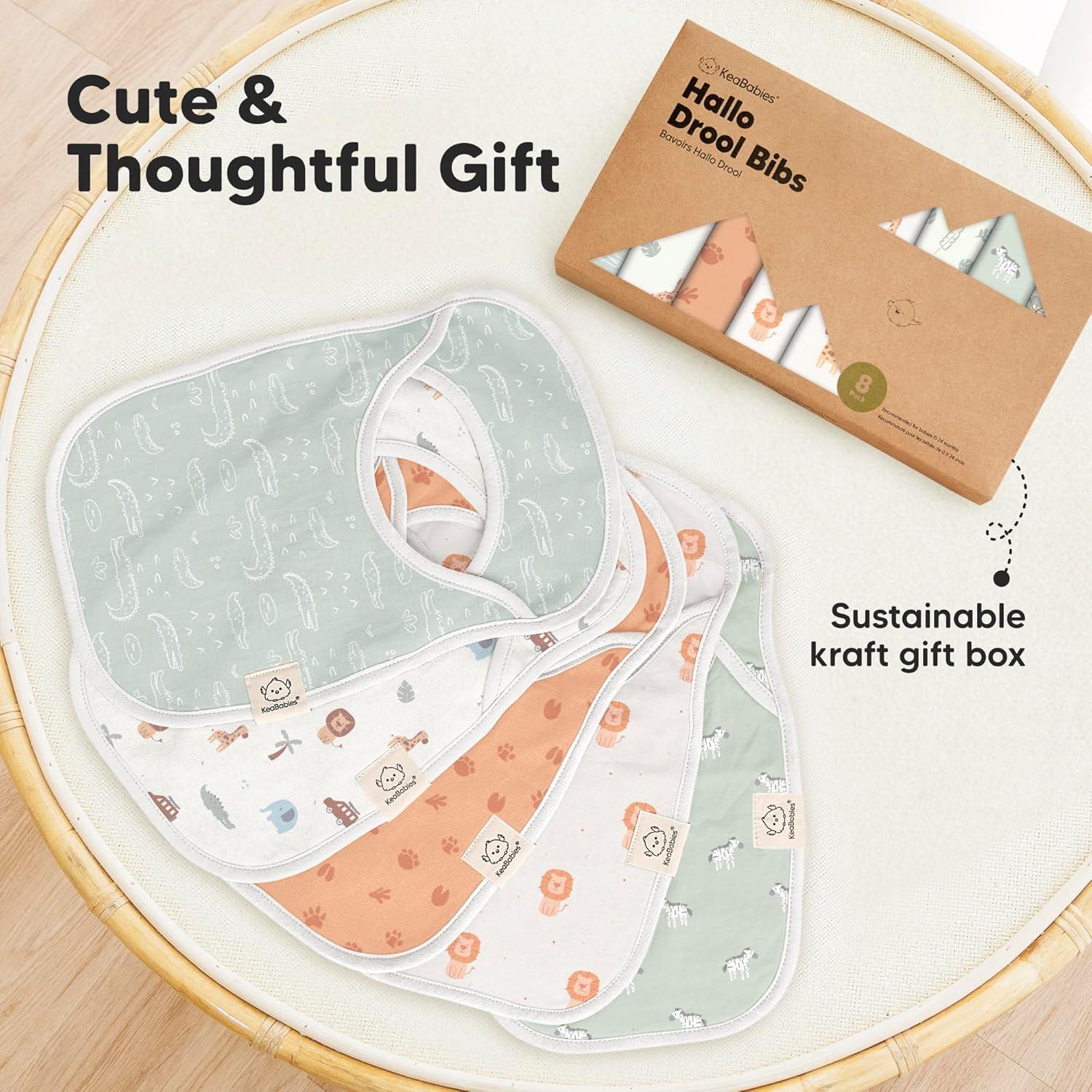 image8Pack Baby Bibs for Boys Girls  Pullover Bibs for Drooling Teething Baby Girl ampamp Boy Toddler Newborn Soft ampamp Absorbent Cute Colors Large Torso Coverage Keep Infant Clean ampamp Dry MauveWilderness