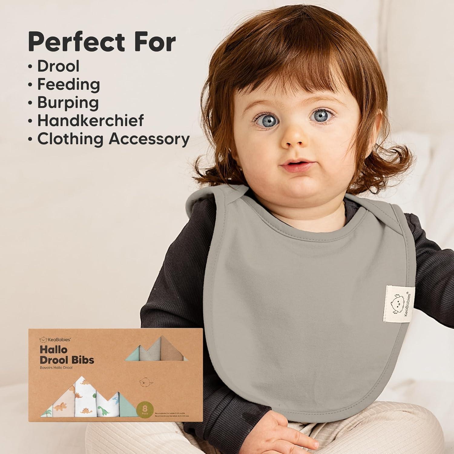 image8Pack Baby Bibs for Boys Girls  Pullover Bibs for Drooling Teething Baby Girl ampamp Boy Toddler Newborn Soft ampamp Absorbent Cute Colors Large Torso Coverage Keep Infant Clean ampamp Dry MauveRoarsome