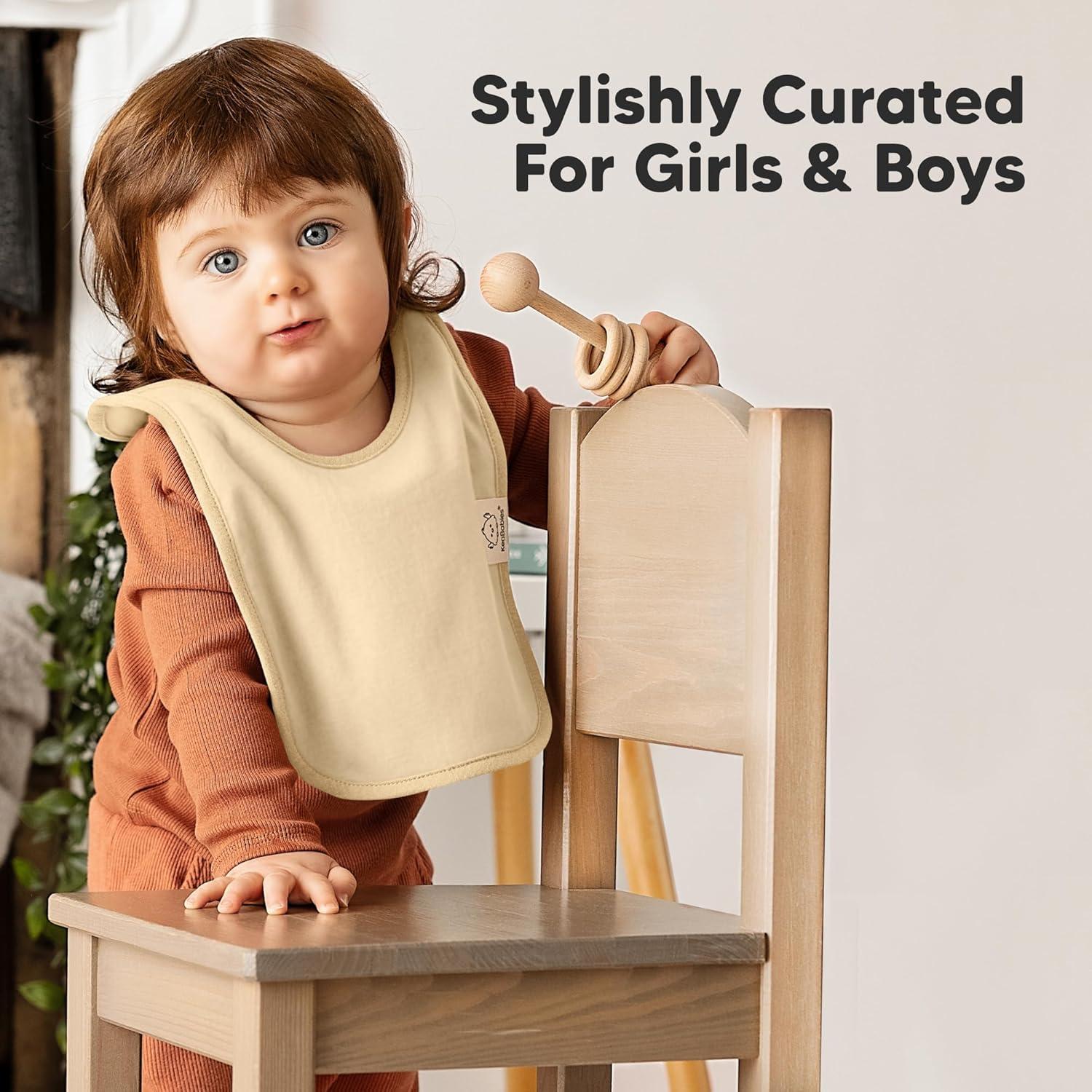 image8Pack Baby Bibs for Boys Girls  Pullover Bibs for Drooling Teething Baby Girl ampamp Boy Toddler Newborn Soft ampamp Absorbent Cute Colors Large Torso Coverage Keep Infant Clean ampamp Dry MauveMauve