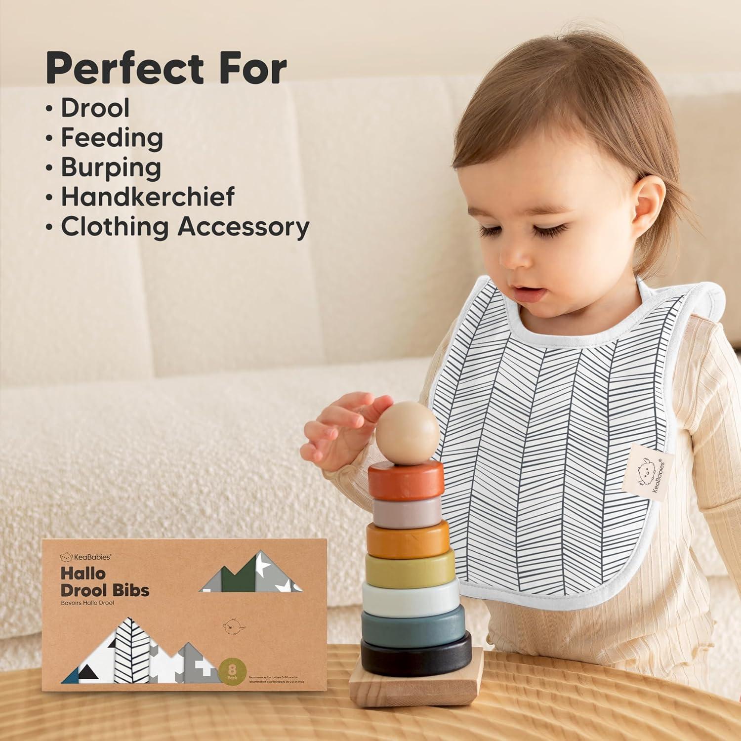 image8Pack Baby Bibs for Boys Girls  Pullover Bibs for Drooling Teething Baby Girl ampamp Boy Toddler Newborn Soft ampamp Absorbent Cute Colors Large Torso Coverage Keep Infant Clean ampamp Dry MauveCrossroads