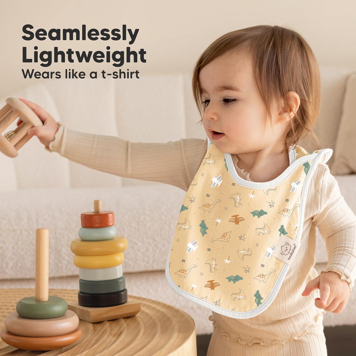 image8Pack Baby Bibs for Boys Girls  Pullover Bibs for Drooling Teething Baby Girl ampamp Boy Toddler Newborn Soft ampamp Absorbent Cute Colors Large Torso Coverage Keep Infant Clean ampamp Dry MauveMesozoic