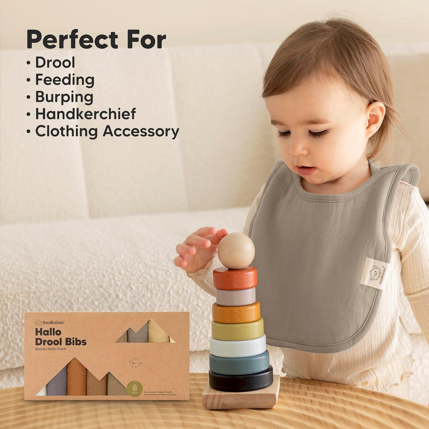 image8Pack Baby Bibs for Boys Girls  Pullover Bibs for Drooling Teething Baby Girl ampamp Boy Toddler Newborn Soft ampamp Absorbent Cute Colors Large Torso Coverage Keep Infant Clean ampamp Dry MauveTerracotta