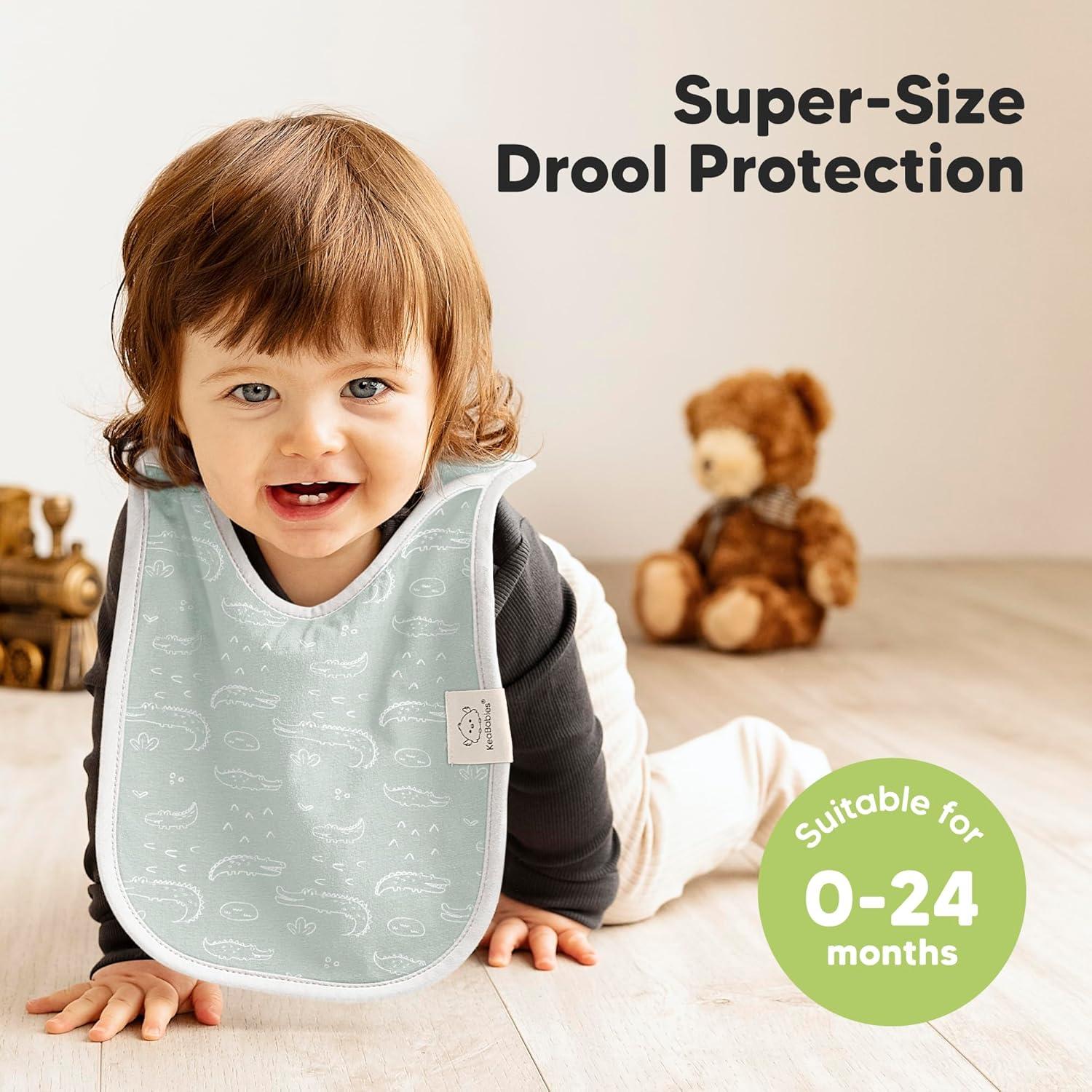 image8Pack Baby Bibs for Boys Girls  Pullover Bibs for Drooling Teething Baby Girl ampamp Boy Toddler Newborn Soft ampamp Absorbent Cute Colors Large Torso Coverage Keep Infant Clean ampamp Dry MauveWilderness