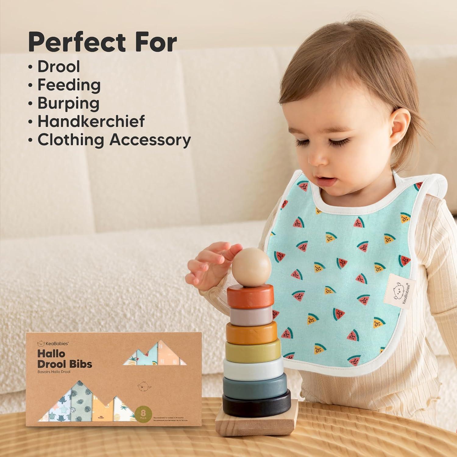 image8Pack Baby Bibs for Boys Girls  Pullover Bibs for Drooling Teething Baby Girl ampamp Boy Toddler Newborn Soft ampamp Absorbent Cute Colors Large Torso Coverage Keep Infant Clean ampamp Dry MauveMesozoic