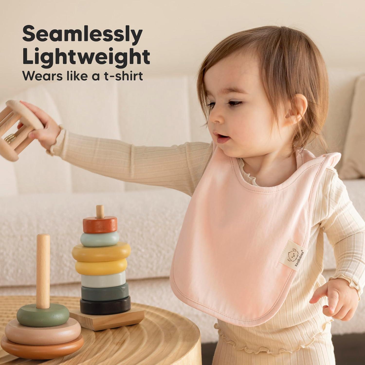 image8Pack Baby Bibs for Boys Girls  Pullover Bibs for Drooling Teething Baby Girl ampamp Boy Toddler Newborn Soft ampamp Absorbent Cute Colors Large Torso Coverage Keep Infant Clean ampamp Dry MauveDahlia