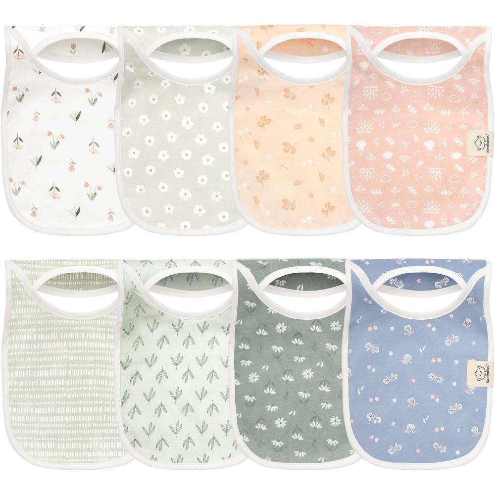 image8Pack Baby Bibs for Boys Girls  Pullover Bibs for Drooling Teething Baby Girl ampamp Boy Toddler Newborn Soft ampamp Absorbent Cute Colors Large Torso Coverage Keep Infant Clean ampamp Dry MauveFleur
