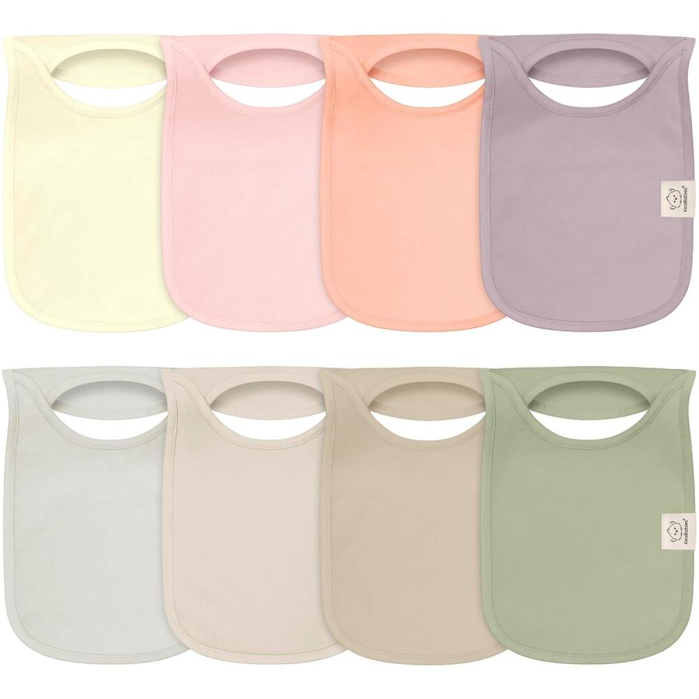 image8Pack Baby Bibs for Boys Girls  Pullover Bibs for Drooling Teething Baby Girl ampamp Boy Toddler Newborn Soft ampamp Absorbent Cute Colors Large Torso Coverage Keep Infant Clean ampamp Dry MauveEmbrace