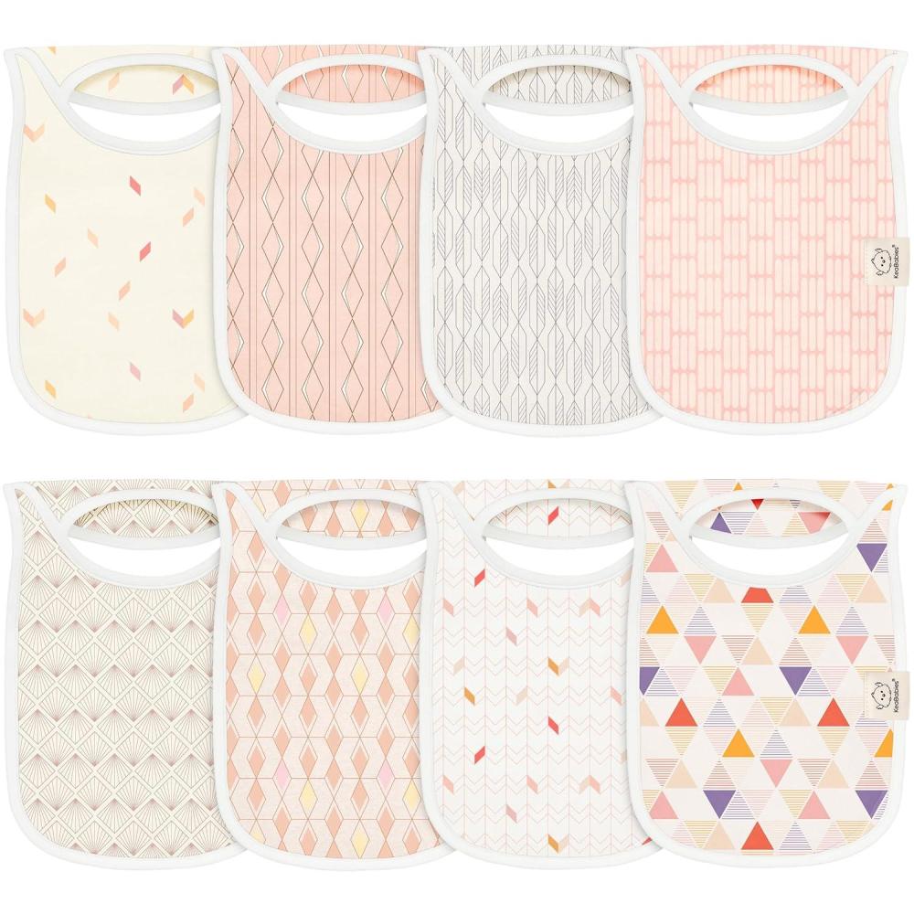 image8Pack Baby Bibs for Boys Girls  Pullover Bibs for Drooling Teething Baby Girl ampamp Boy Toddler Newborn Soft ampamp Absorbent Cute Colors Large Torso Coverage Keep Infant Clean ampamp Dry MauvePrism