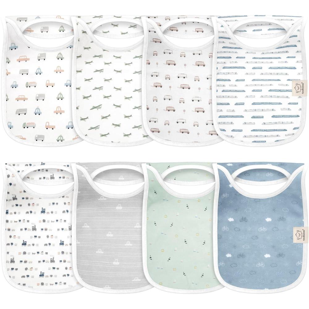 image8Pack Baby Bibs for Boys Girls  Pullover Bibs for Drooling Teething Baby Girl ampamp Boy Toddler Newborn Soft ampamp Absorbent Cute Colors Large Torso Coverage Keep Infant Clean ampamp Dry MauveVessels