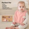 image8Pack Baby Bibs for Boys Girls  Pullover Bibs for Drooling Teething Baby Girl ampamp Boy Toddler Newborn Soft ampamp Absorbent Cute Colors Large Torso Coverage Keep Infant Clean ampamp Dry MauveDahlia