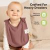 image8Pack Baby Bibs for Boys Girls  Pullover Bibs for Drooling Teething Baby Girl ampamp Boy Toddler Newborn Soft ampamp Absorbent Cute Colors Large Torso Coverage Keep Infant Clean ampamp Dry MauveMauve