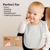 image8Pack Baby Bibs for Boys Girls  Pullover Bibs for Drooling Teething Baby Girl ampamp Boy Toddler Newborn Soft ampamp Absorbent Cute Colors Large Torso Coverage Keep Infant Clean ampamp Dry MauveEmbrace