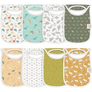 image8Pack Baby Bibs for Boys Girls  Pullover Bibs for Drooling Teething Baby Girl ampamp Boy Toddler Newborn Soft ampamp Absorbent Cute Colors Large Torso Coverage Keep Infant Clean ampamp Dry MauveMesozoic