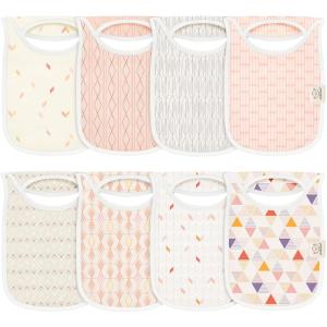 image8Pack Baby Bibs for Boys Girls  Pullover Bibs for Drooling Teething Baby Girl ampamp Boy Toddler Newborn Soft ampamp Absorbent Cute Colors Large Torso Coverage Keep Infant Clean ampamp Dry MauvePrism