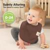 image8Pack Organic Baby Bibs for Girls Boys  Quilted Cotton Cloth Baby Drool Bibs for Drooling and Teething Toddler Newborn Infant Soft ampamp Super Absorbent DriftwoodDriftwood