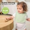 image8Pack Organic Baby Bibs for Girls Boys  Quilted Cotton Cloth Baby Drool Bibs for Drooling and Teething Toddler Newborn Infant Soft ampamp Super Absorbent DriftwoodMuted Pastel
