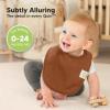 image8Pack Organic Baby Bibs for Girls Boys  Quilted Cotton Cloth Baby Drool Bibs for Drooling and Teething Toddler Newborn Infant Soft ampamp Super Absorbent DriftwoodBasics