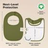 image8Pack Organic Baby Bibs for Girls Boys  Quilted Cotton Cloth Baby Drool Bibs for Drooling and Teething Toddler Newborn Infant Soft ampamp Super Absorbent DriftwoodBasics