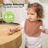 image8Pack Organic Baby Bibs for Girls Boys  Quilted Cotton Cloth Baby Drool Bibs for Drooling and Teething Toddler Newborn Infant Soft ampamp Super Absorbent DriftwoodRosewood