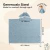 imageKeaBabies Organic Baby Towel with Hood for Girls Boys  Soft Absorbent 100 Cotton Hooded Baby Towels for Newborns Infants Large Hooded Bath Towels for Babies Kids Toddler 13 SkipperSkipper
