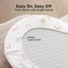 image2Pack Organic Bassinet Sheets for Girls Boys  100 Cotton Bassinet Mattress Sheets Compatible with Halo Bassinest Swivel Sleeper GracoBaby DelightChiccoUnisex Fitted Bassinet Sheets SavannahDream Land
