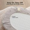 image2Pack Organic Bassinet Sheets for Girls Boys  100 Cotton Bassinet Mattress Sheets Compatible with Halo Bassinest Swivel Sleeper GracoBaby DelightChiccoUnisex Fitted Bassinet Sheets SavannahSavannah