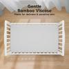 imageKeaBabies 2Pack Baby Crib Sheets for Boys Girls  52x28 Viscose Derived from Bamboo Toddler Bed Sheets Neutral Fitted Crib Mattress Cover for Standard Baby Bedding Soft ampamp Cozy Beach DayFrench Gray