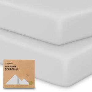 imageKeaBabies 2Pack Baby Crib Sheets for Boys Girls  52x28 Viscose Derived from Bamboo Toddler Bed Sheets Neutral Fitted Crib Mattress Cover for Standard Baby Bedding Soft ampamp Cozy Beach DayFrench Gray