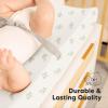 image2Pack Organic Changing Pad Covers for Girl Boy Neutral  100 Cotton Changing Table Pad Cover Soft Baby Nursery Diaper Changing Pad Sheets Contour Changing Pads Liners Change Pad Cover FoxtrotElly