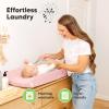 image2Pack Organic Changing Pad Covers for Girl Boy Neutral  100 Cotton Changing Table Pad Cover Soft Baby Nursery Diaper Changing Pad Sheets Contour Changing Pads Liners Change Pad Cover FoxtrotDreamland