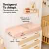 image2Pack Organic Changing Pad Covers for Girl Boy Neutral  100 Cotton Changing Table Pad Cover Soft Baby Nursery Diaper Changing Pad Sheets Contour Changing Pads Liners Change Pad Cover FoxtrotButterflies