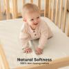 imageKeaBabies 2Pack Muslin Crib Sheets for Boys Girls  100 Organic Cotton Fitted Baby Crib Mattress Sheet Soft Breathable Standard Toddler Bed Cover Bedding Set Neutral Durable 52x28 Soft WhiteWillow