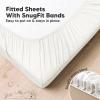imageKeaBabies 2Pack Muslin Crib Sheets for Boys Girls  100 Organic Cotton Fitted Baby Crib Mattress Sheet Soft Breathable Standard Toddler Bed Cover Bedding Set Neutral Durable 52x28 Soft WhiteSoft White