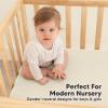 imageKeaBabies 2Pack Muslin Crib Sheets for Boys Girls  100 Organic Cotton Fitted Baby Crib Mattress Sheet Soft Breathable Standard Toddler Bed Cover Bedding Set Neutral Durable 52x28 Soft WhiteGreige