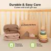 imageKeaBabies 2Pack Muslin Crib Sheets for Boys Girls  100 Organic Cotton Fitted Baby Crib Mattress Sheet Soft Breathable Standard Toddler Bed Cover Bedding Set Neutral Durable 52x28 Soft WhiteRusset