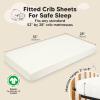imageKeaBabies 2Pack Muslin Crib Sheets for Boys Girls  100 Organic Cotton Fitted Baby Crib Mattress Sheet Soft Breathable Standard Toddler Bed Cover Bedding Set Neutral Durable 52x28 Soft WhiteSoft White