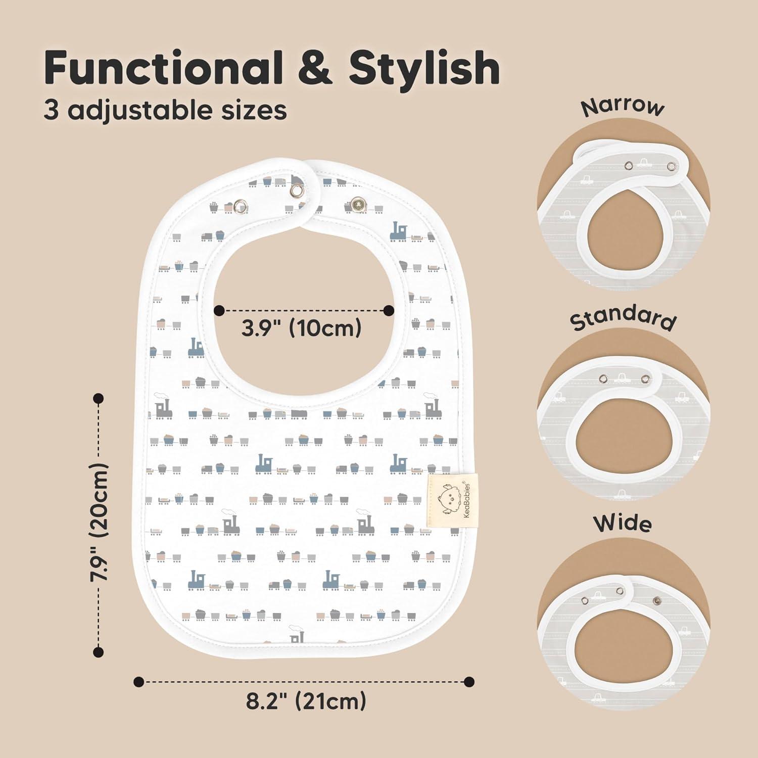 imageKeaBabies 8Pack Organic Baby Bibs for Boys Girls  Super Absorbent Cotton Drool Bibs for Baby Girl ampamp Boy Teething Toddler Drooling Newborn Ultra Soft ampamp Machine Washable BlushVessels