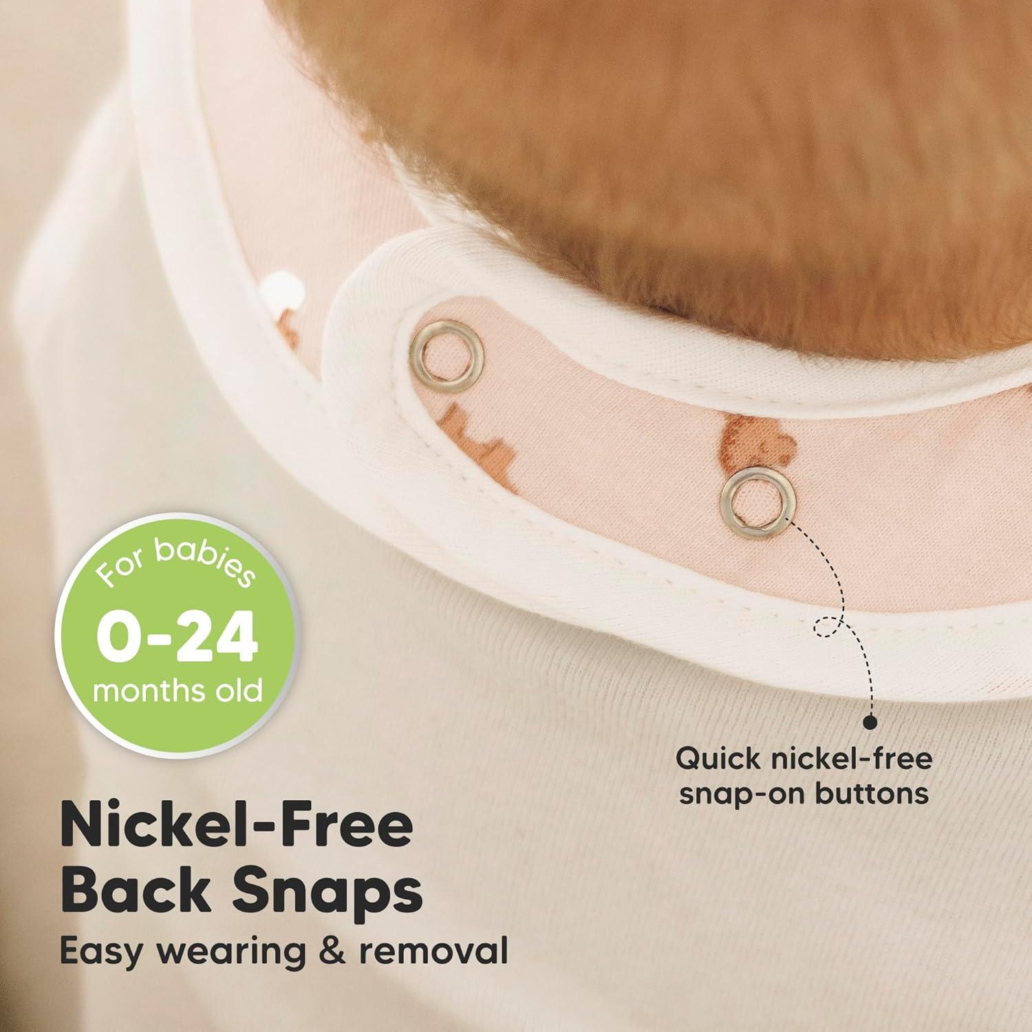 imageKeaBabies 8Pack Organic Baby Bibs for Boys Girls  Super Absorbent Cotton Drool Bibs for Baby Girl ampamp Boy Teething Toddler Drooling Newborn Ultra Soft ampamp Machine Washable BlushRoarsome