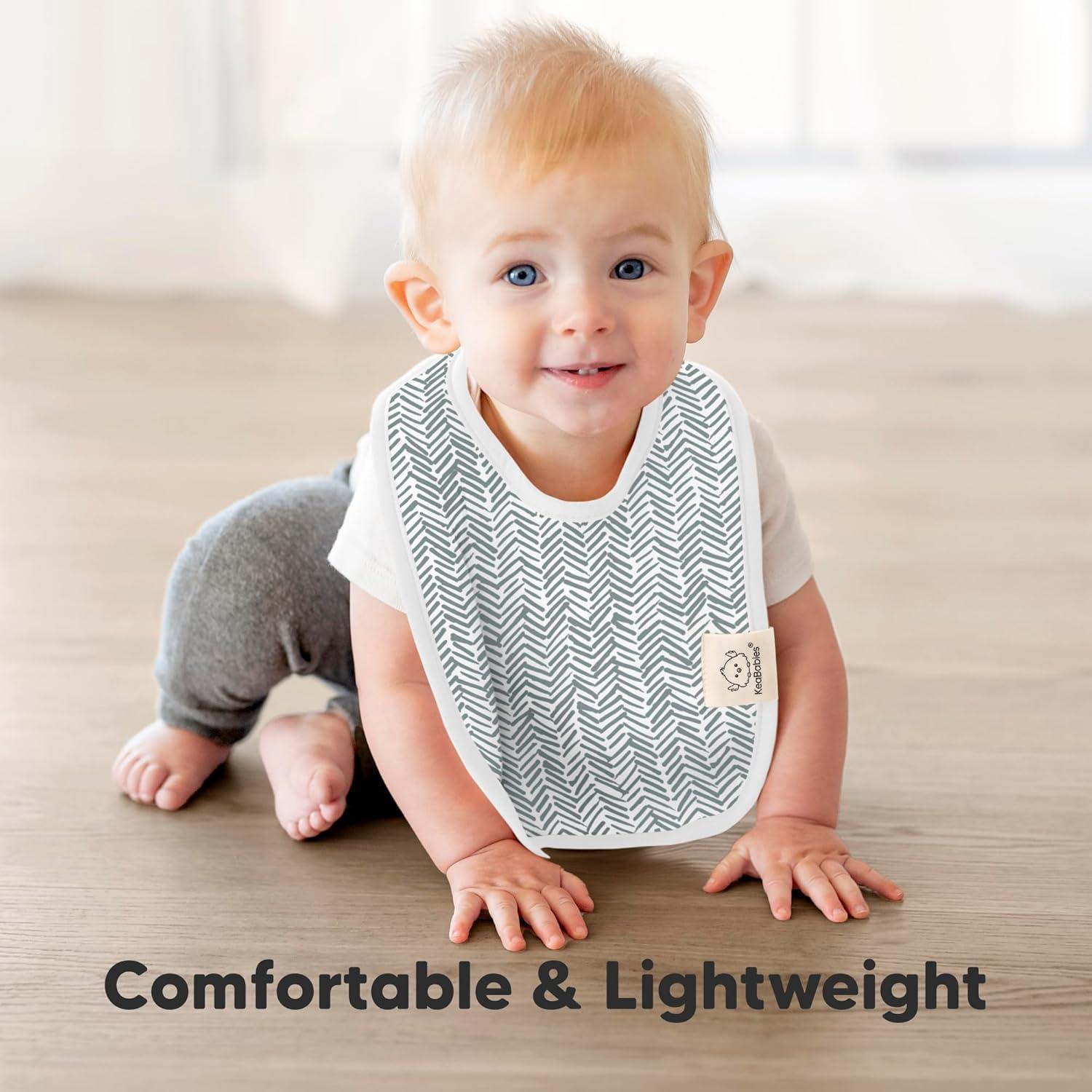 imageKeaBabies 8Pack Organic Baby Bibs for Boys Girls  Super Absorbent Cotton Drool Bibs for Baby Girl ampamp Boy Teething Toddler Drooling Newborn Ultra Soft ampamp Machine Washable BlushNordic