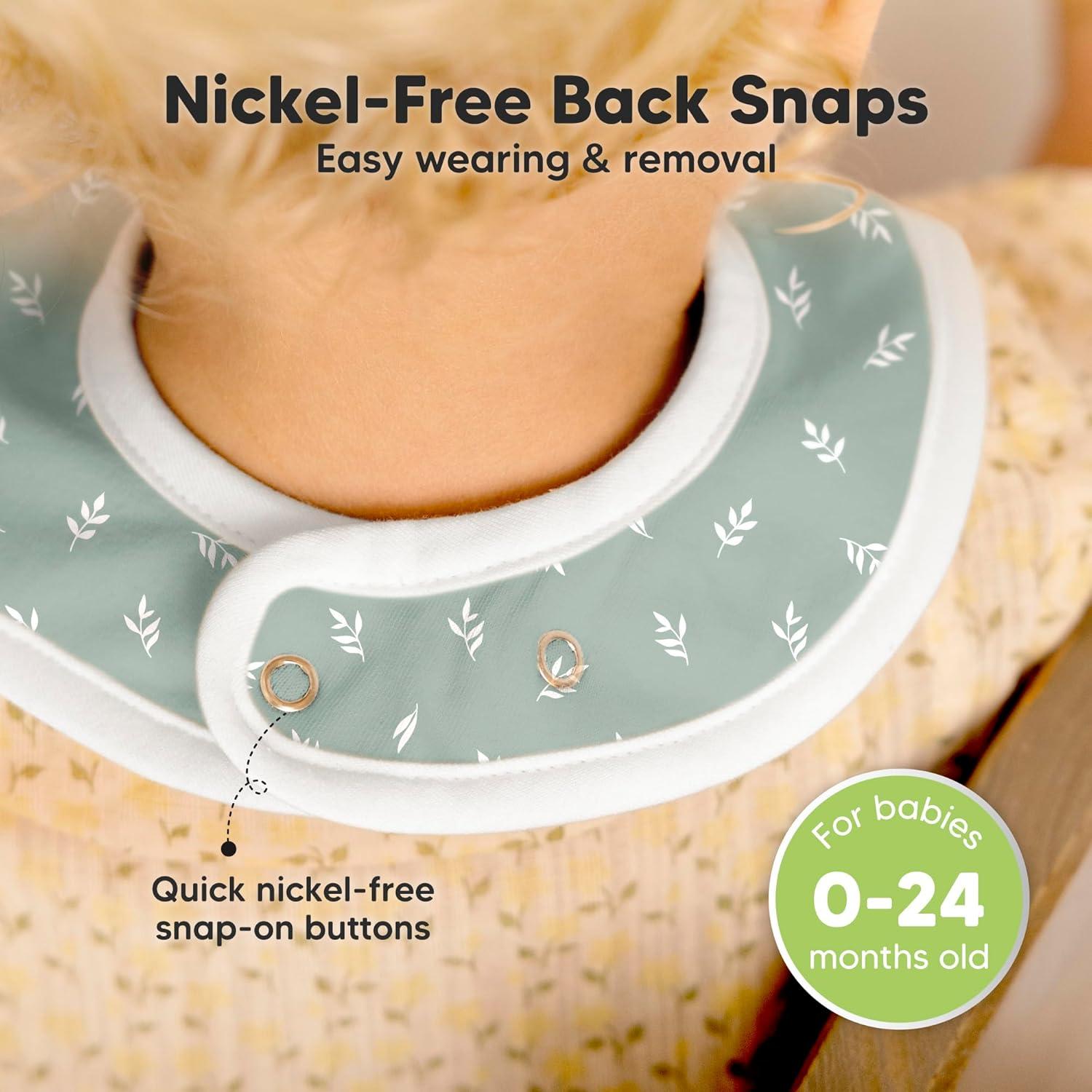 imageKeaBabies 8Pack Organic Baby Bibs for Boys Girls  Super Absorbent Cotton Drool Bibs for Baby Girl ampamp Boy Teething Toddler Drooling Newborn Ultra Soft ampamp Machine Washable BlushPrairie