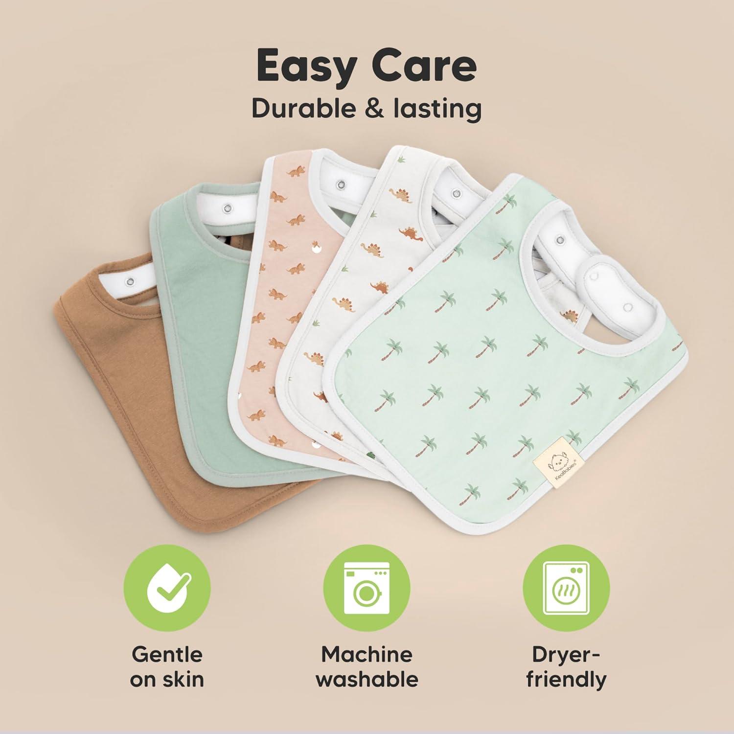 imageKeaBabies 8Pack Organic Baby Bibs for Boys Girls  Super Absorbent Cotton Drool Bibs for Baby Girl ampamp Boy Teething Toddler Drooling Newborn Ultra Soft ampamp Machine Washable BlushRoarsome