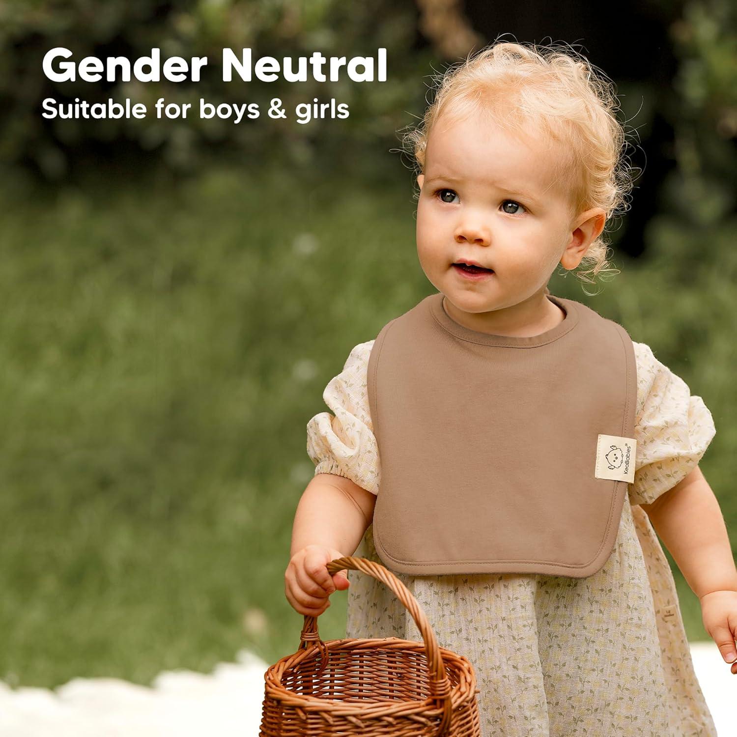 imageKeaBabies 8Pack Organic Baby Bibs for Boys Girls  Super Absorbent Cotton Drool Bibs for Baby Girl ampamp Boy Teething Toddler Drooling Newborn Ultra Soft ampamp Machine Washable BlushRoarsome