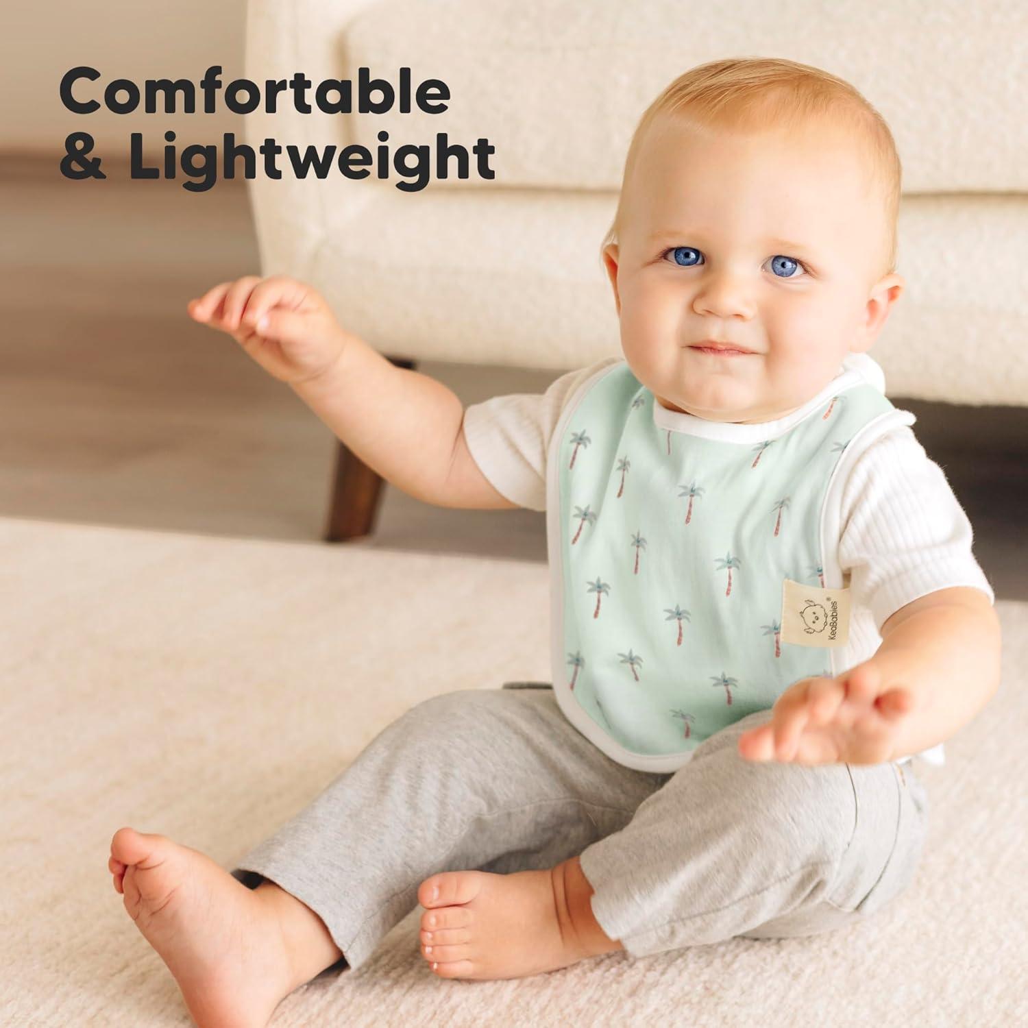 imageKeaBabies 8Pack Organic Baby Bibs for Boys Girls  Super Absorbent Cotton Drool Bibs for Baby Girl ampamp Boy Teething Toddler Drooling Newborn Ultra Soft ampamp Machine Washable BlushRoarsome