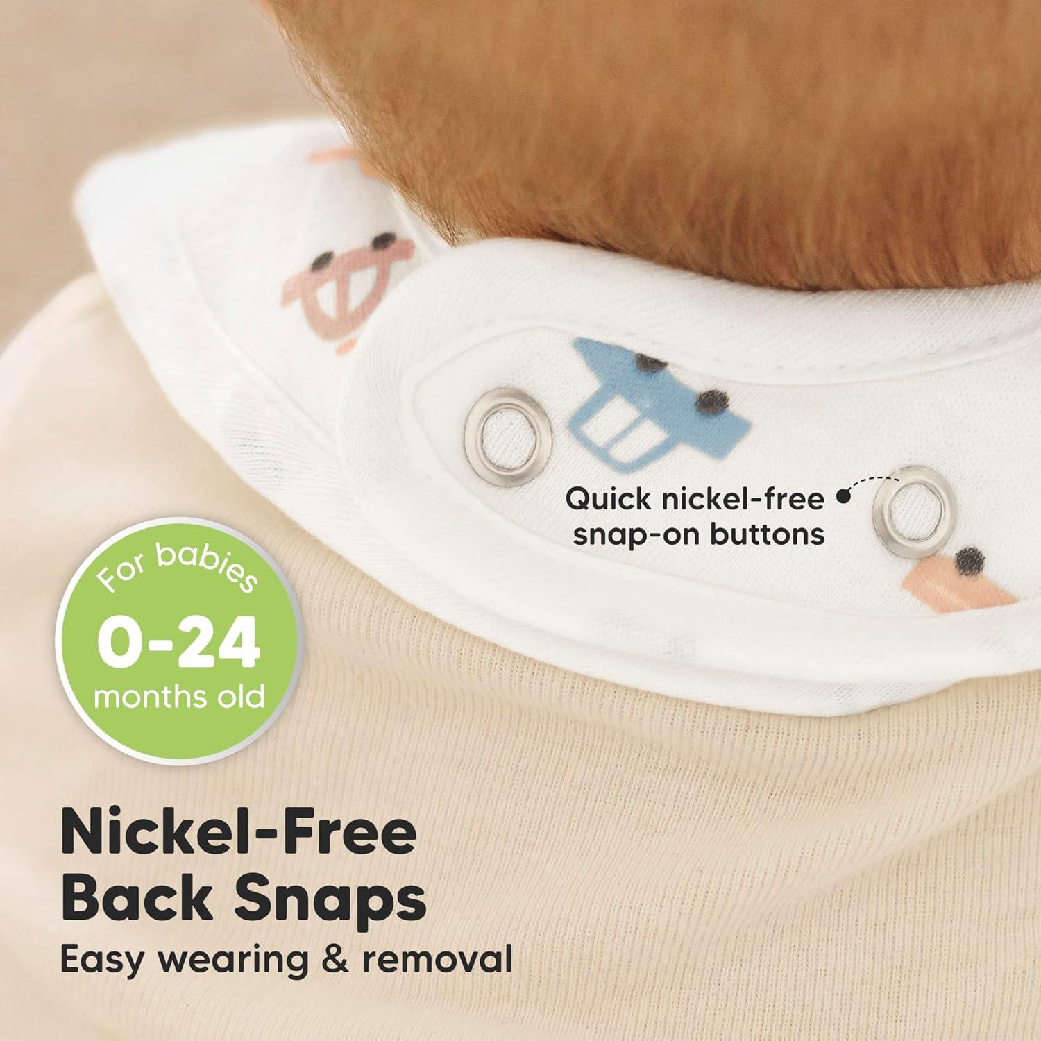 imageKeaBabies 8Pack Organic Baby Bibs for Boys Girls  Super Absorbent Cotton Drool Bibs for Baby Girl ampamp Boy Teething Toddler Drooling Newborn Ultra Soft ampamp Machine Washable BlushVessels