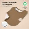 imageKeaBabies 8Pack Organic Baby Bibs for Boys Girls  Super Absorbent Cotton Drool Bibs for Baby Girl ampamp Boy Teething Toddler Drooling Newborn Ultra Soft ampamp Machine Washable BlushTerracotta