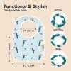 imageKeaBabies 8Pack Organic Baby Bibs for Boys Girls  Super Absorbent Cotton Drool Bibs for Baby Girl ampamp Boy Teething Toddler Drooling Newborn Ultra Soft ampamp Machine Washable BlushWildscape